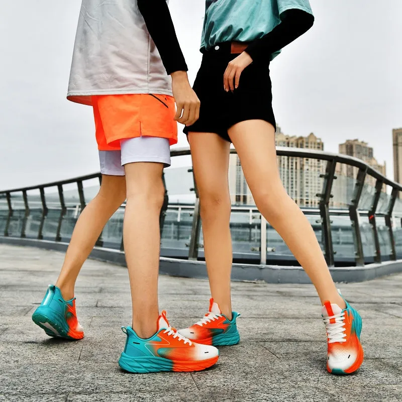 Kicxs MIA K1 Sneakers - Aqua/Orange
