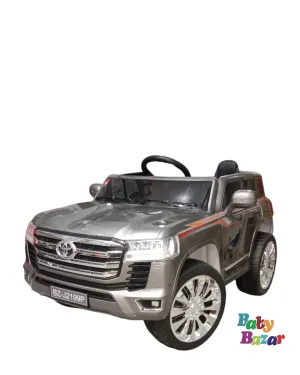 Latest TOYOTA LAND CRUISER 12V KIDS RIDE-ON CAR WITH R/C PARENTAL REMOTE | Grey(M)