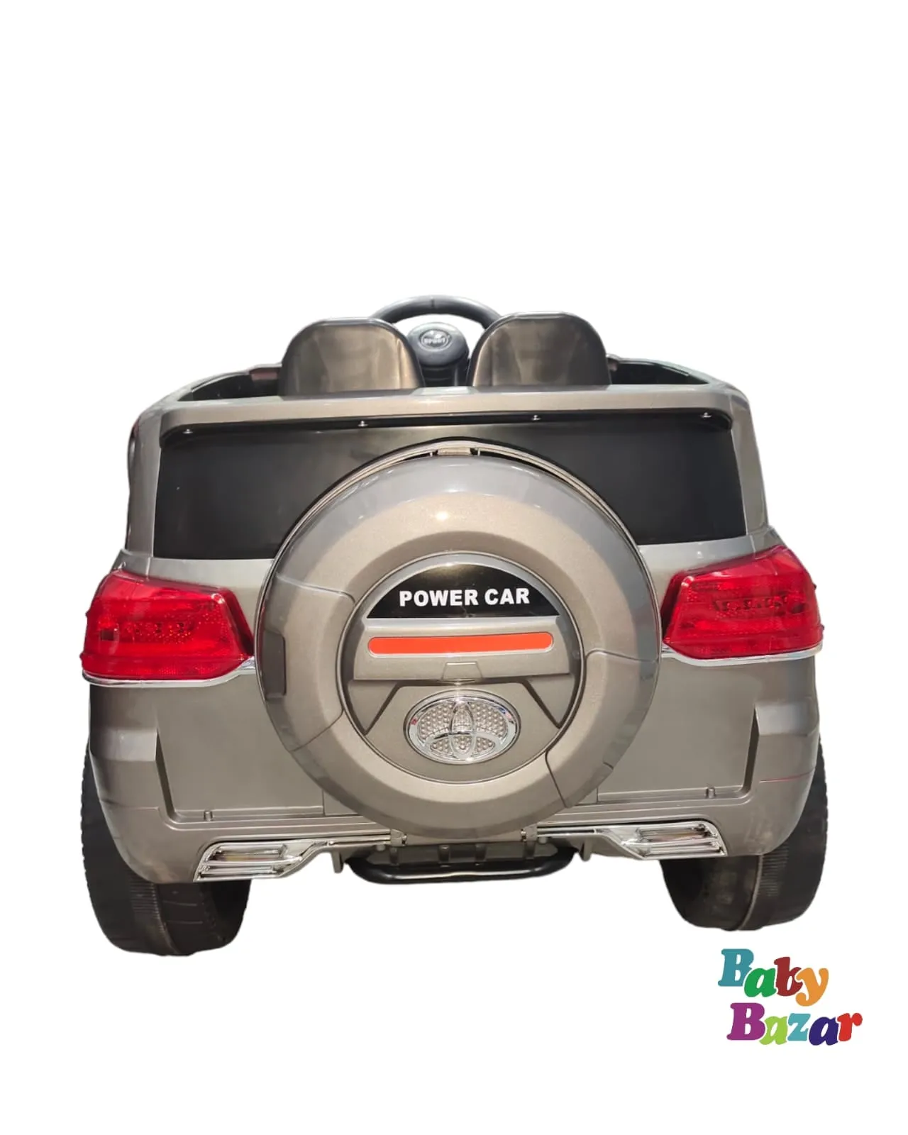Latest TOYOTA LAND CRUISER 12V KIDS RIDE-ON CAR WITH R/C PARENTAL REMOTE | Grey(M)
