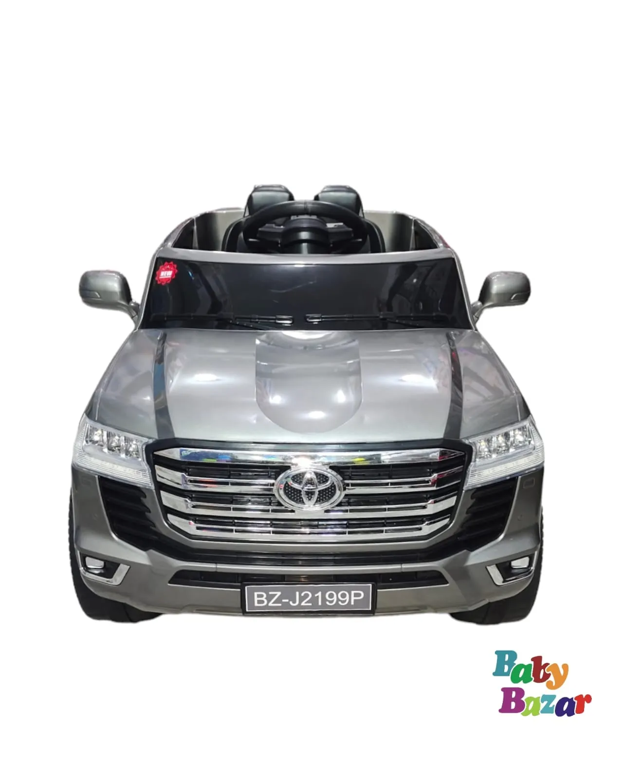 Latest TOYOTA LAND CRUISER 12V KIDS RIDE-ON CAR WITH R/C PARENTAL REMOTE | Grey(M)