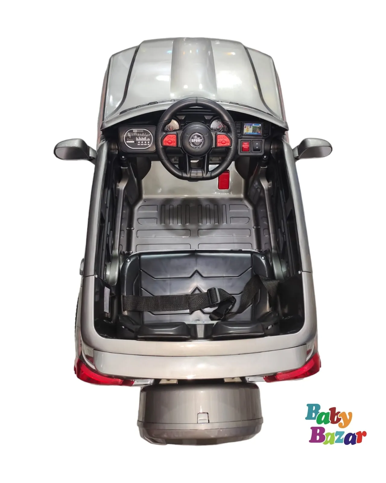 Latest TOYOTA LAND CRUISER 12V KIDS RIDE-ON CAR WITH R/C PARENTAL REMOTE | Grey(M)