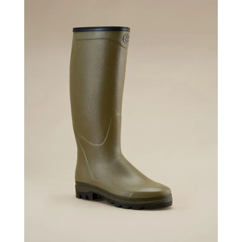 Le Chameau Country Cross Neoprene Lined Mens Boot - Iconic Green