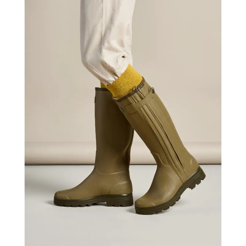 Le Chameau Country Cross Neoprene Lined Mens Boot - Iconic Green