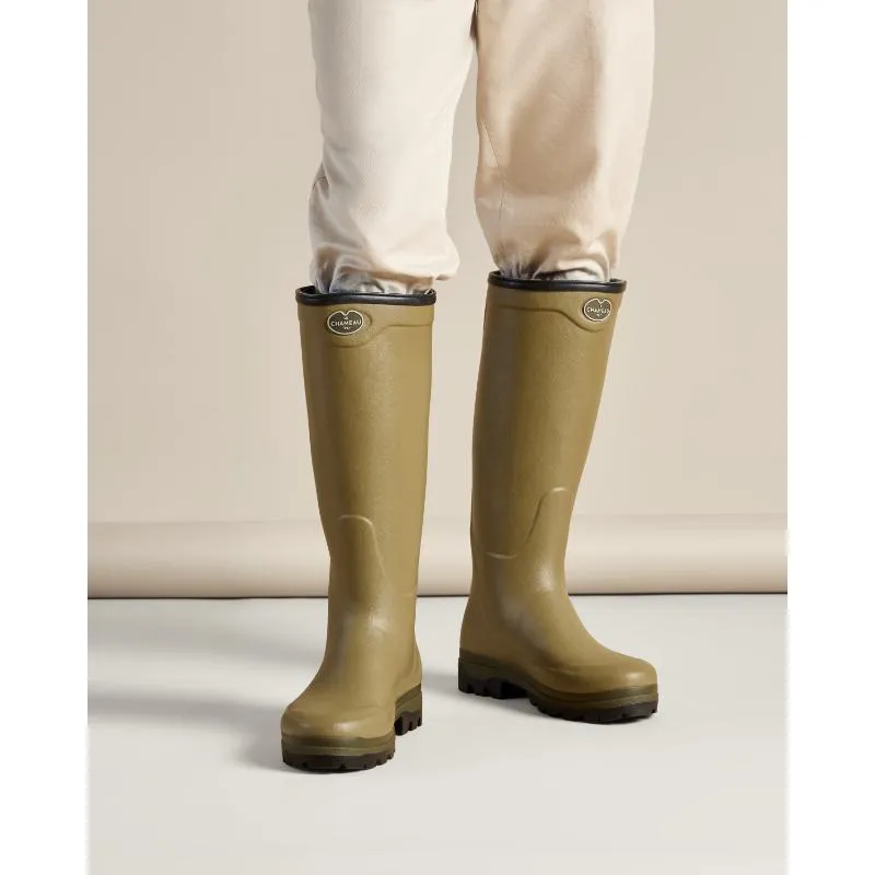 Le Chameau Country Cross Neoprene Lined Mens Boot - Iconic Green