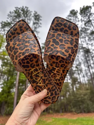 Leopard Sandals