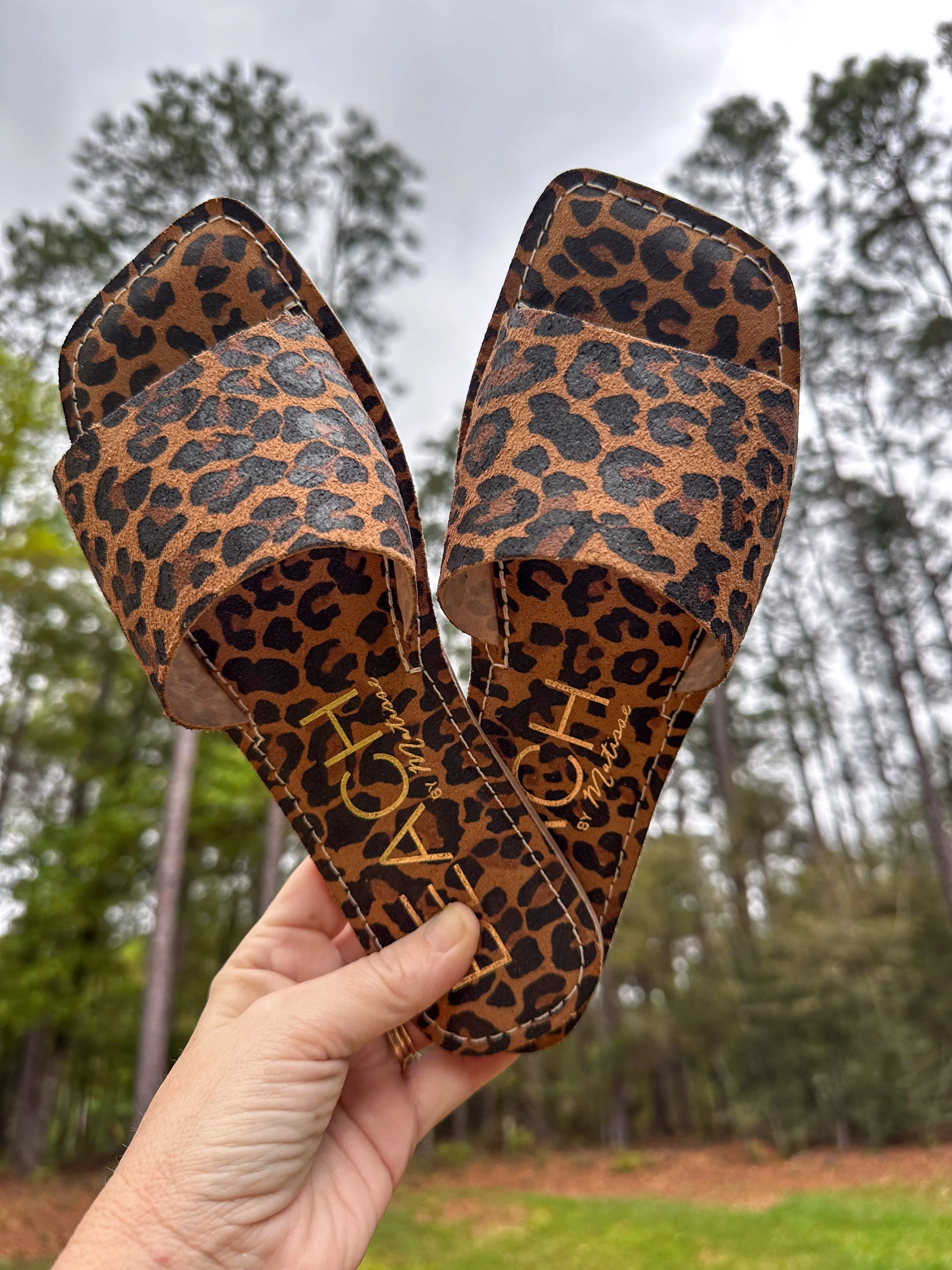 Leopard Sandals