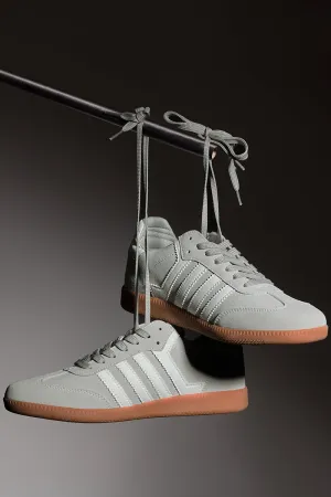 Light Grey Solid Sneakers