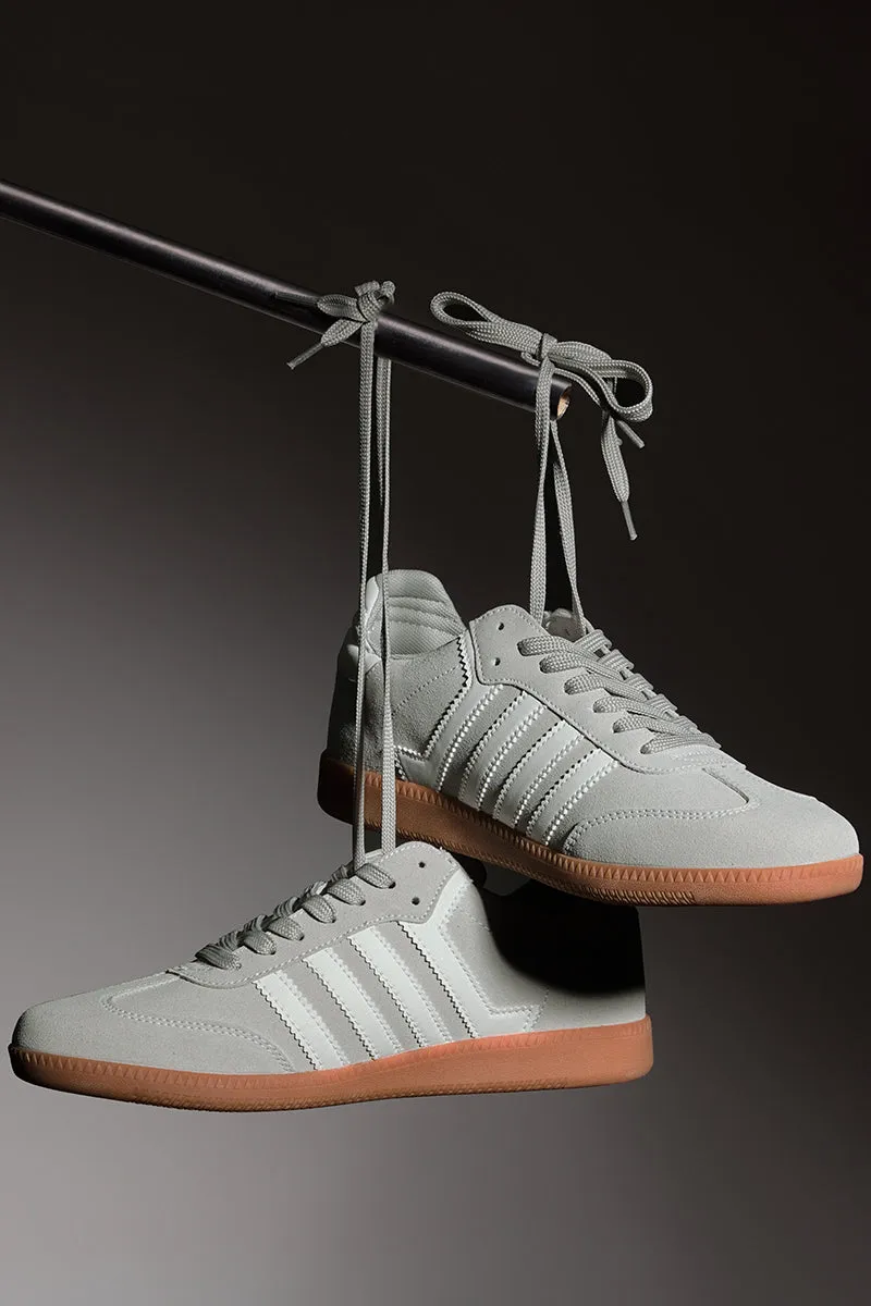 Light Grey Solid Sneakers