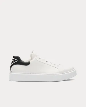 Macro Leather White / Black Low Top Sneakers