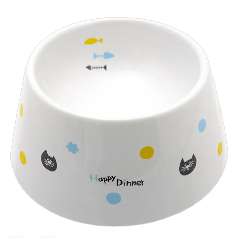 Marukan Easy Eat Ceramic Cat Dish