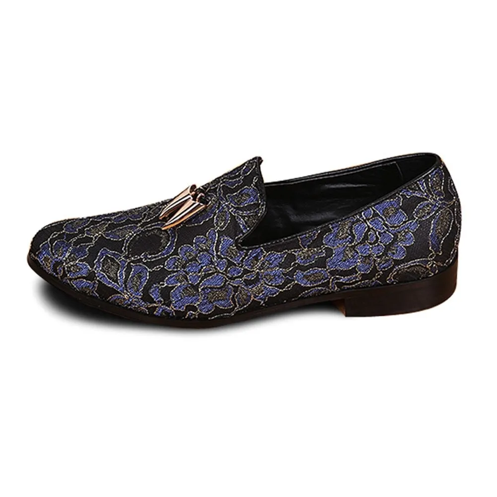 Mens Slip on Low Top Oxfords with Decoration