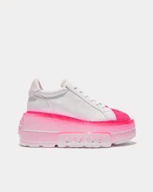 Nexus Fluo White / Shocking Pink Low Top Sneakers