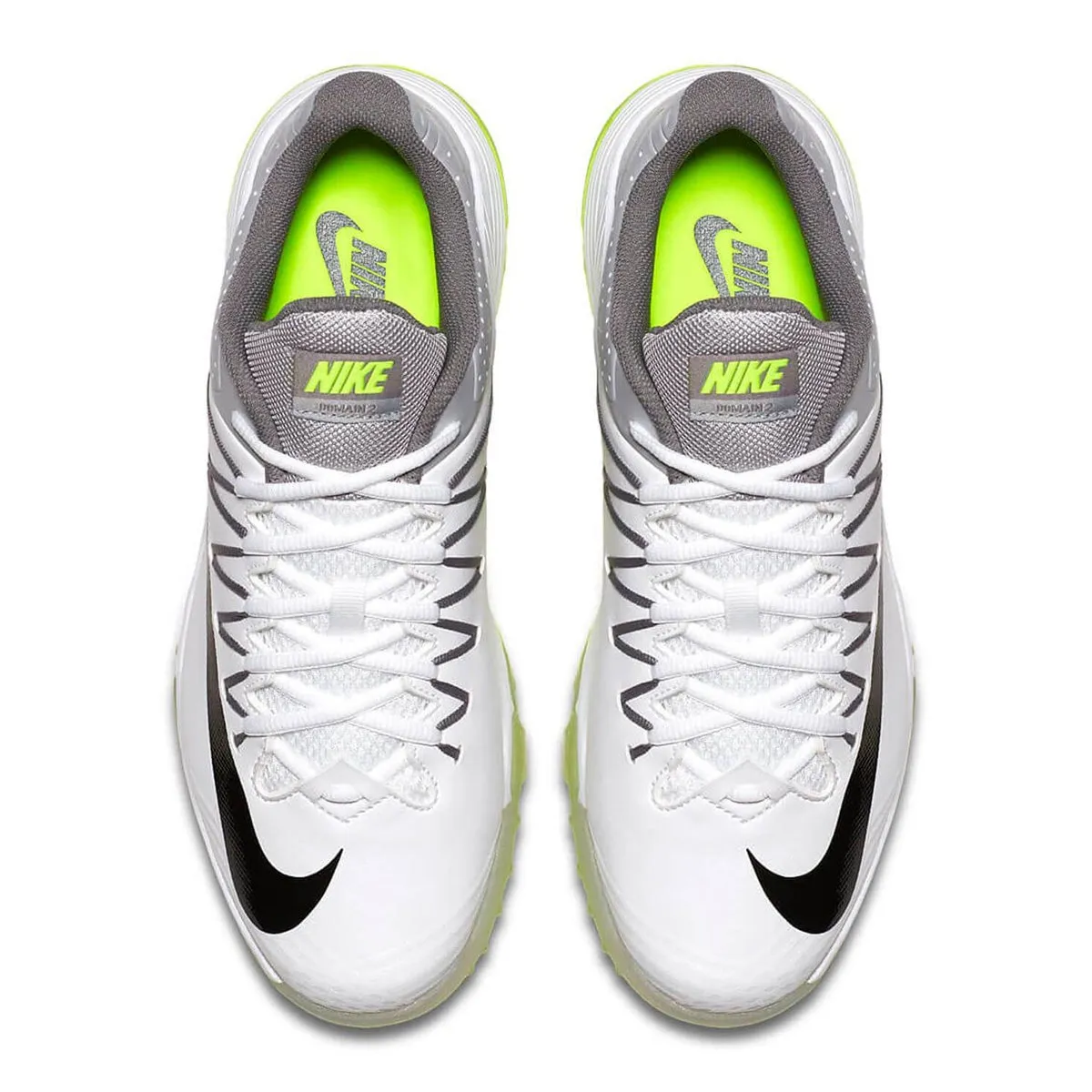 Nike Domain 2 Unisex White / Black - Wolf Grey Cricket Rubber Shoe