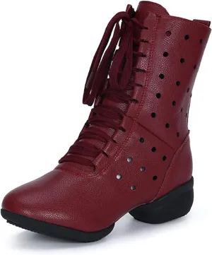 ONAIC Ballroom Dance Shoes for Womens Salsa Latin Wedding Party Shoes Non -Slip Comfortable Jazz Boots Platform
