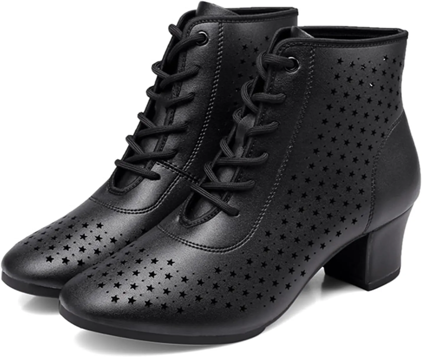 ONAIC Women's Dance Shoes Rubber Sole High Ballroom Salsa Dance Shoes Jazz Dancing Boots
