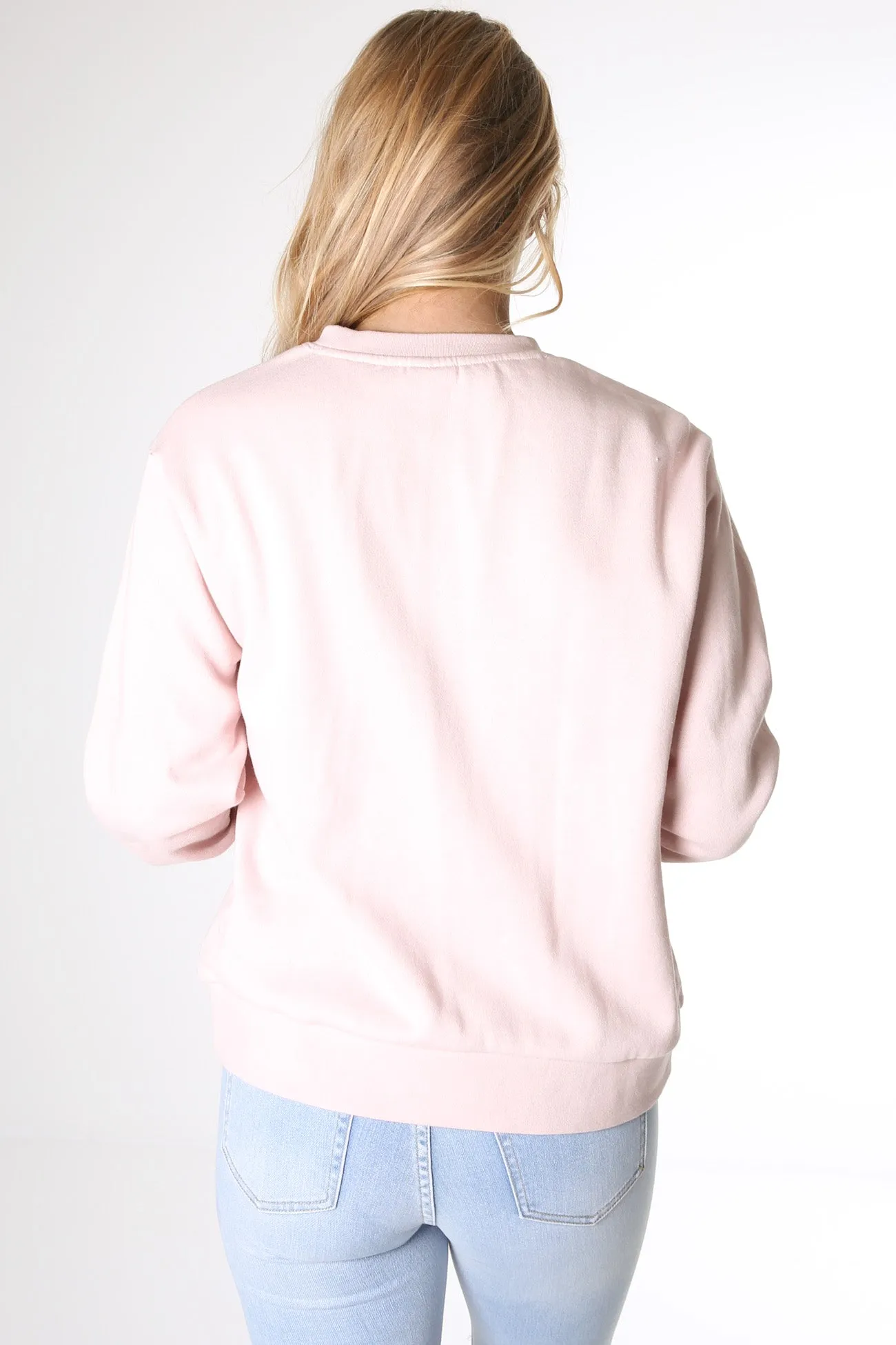One And Only Oversized Crew Light Coral