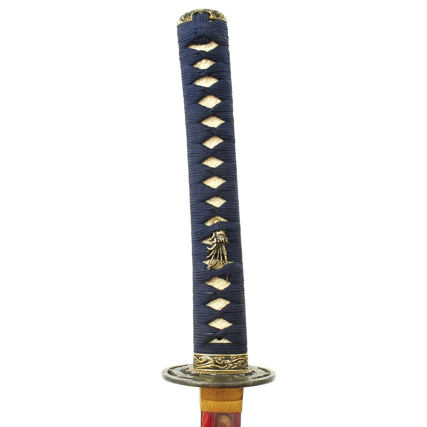 Original 16th Century Japanese Katana Samurai Sword with Ancient Handmade Fullered Blade