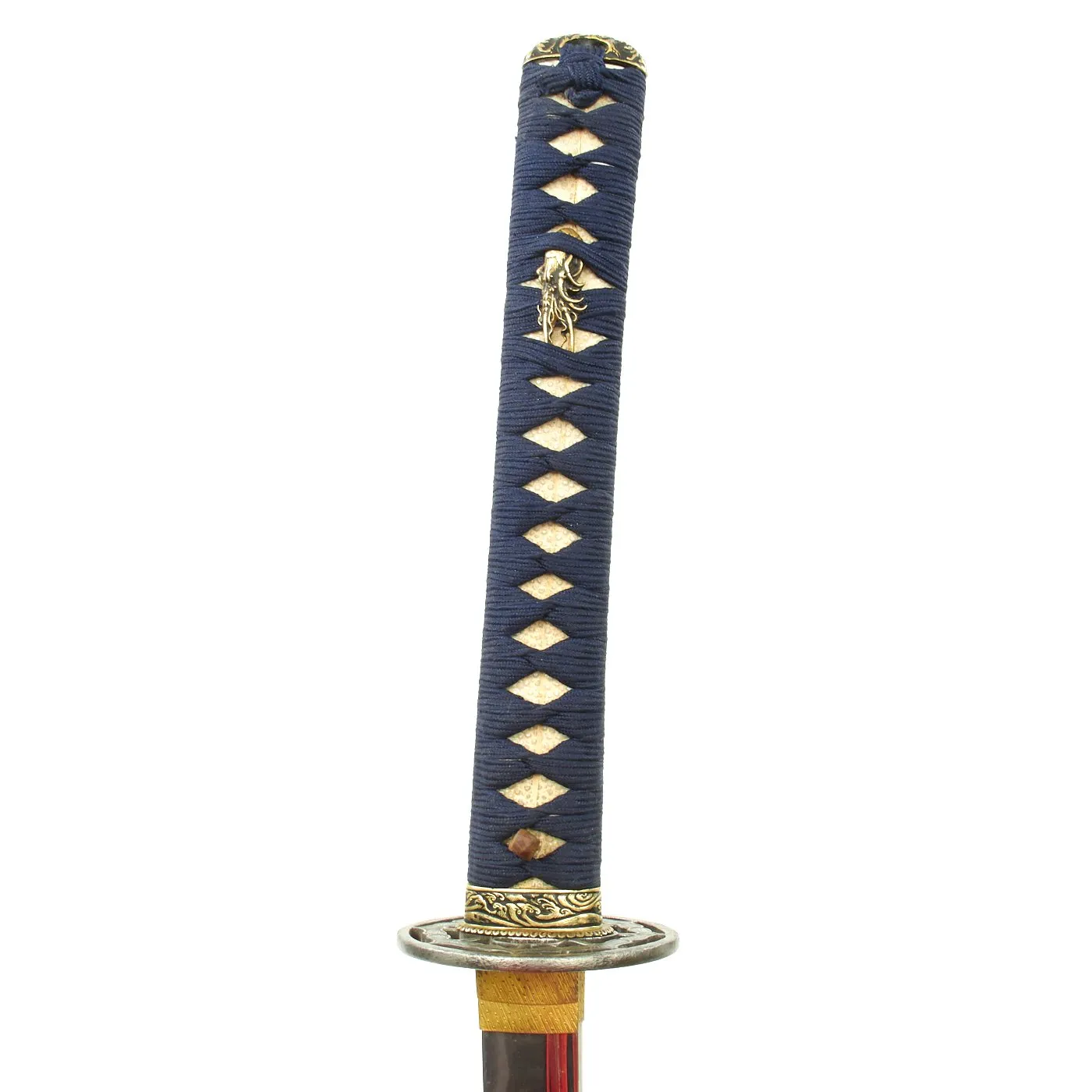 Original 16th Century Japanese Katana Samurai Sword with Ancient Handmade Fullered Blade