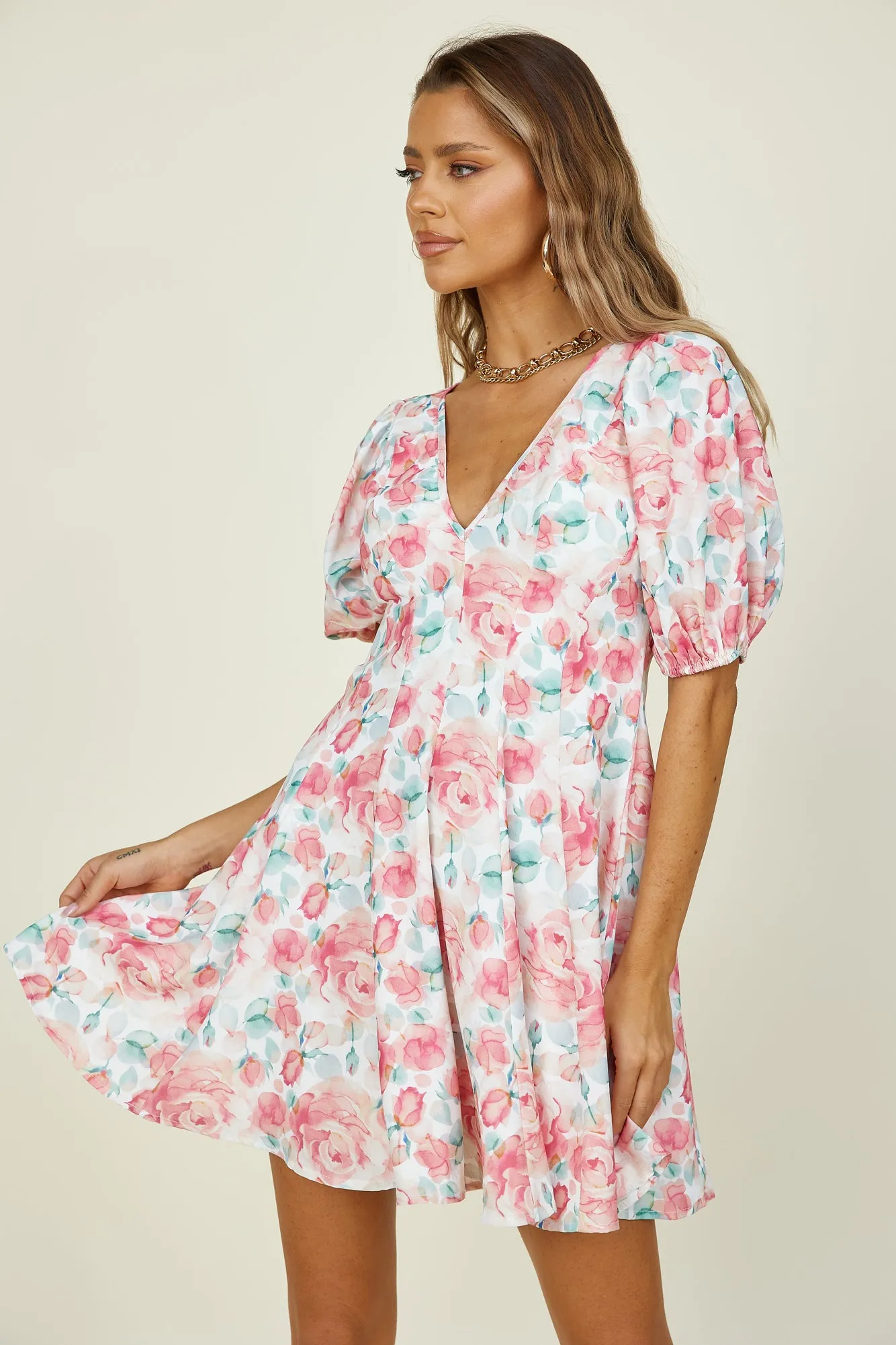 Over The Horizon Dress Pink