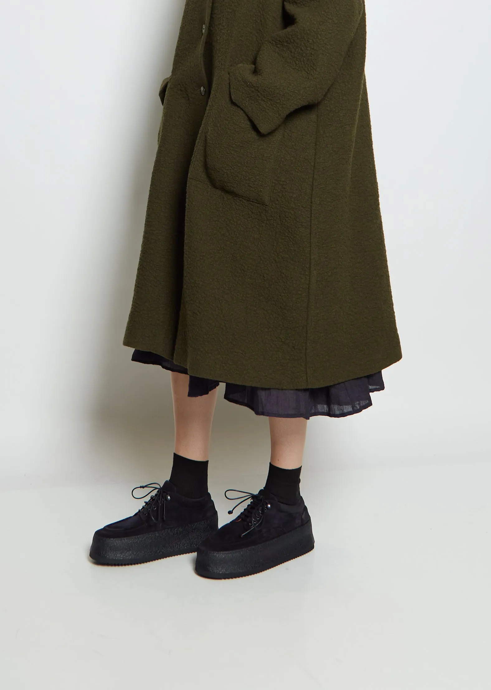 Parapana Suede Derby — Blu Notte (Midnight Blue)