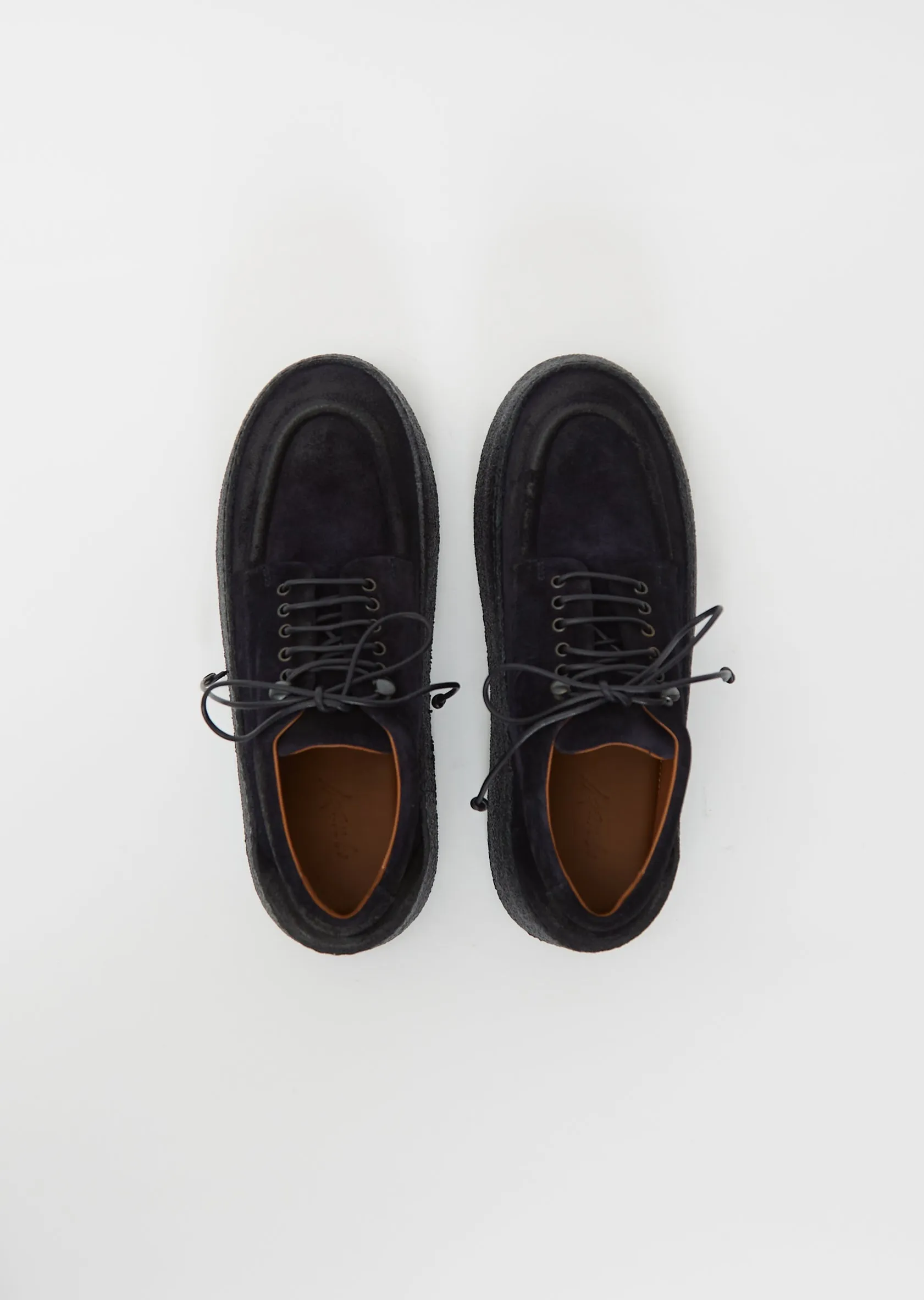 Parapana Suede Derby — Blu Notte (Midnight Blue)
