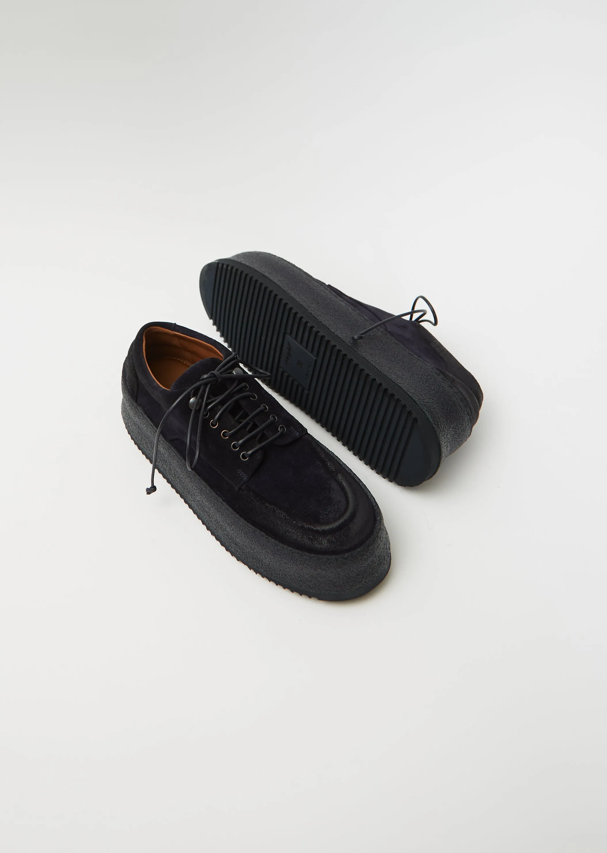 Parapana Suede Derby — Blu Notte (Midnight Blue)