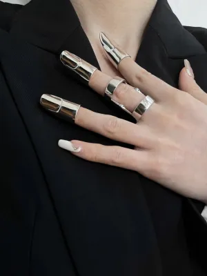 Pharaoh Armor Nail Sleeve Metal Finger Ring