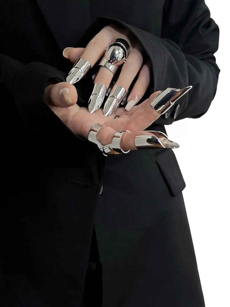 Pharaoh Armor Nail Sleeve Metal Finger Ring