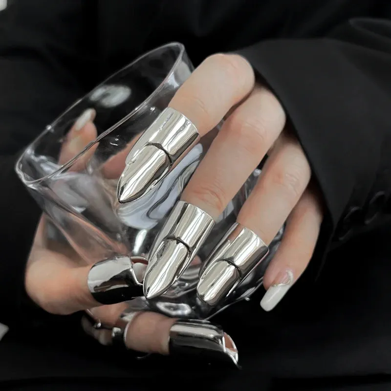 Pharaoh Armor Nail Sleeve Metal Finger Ring