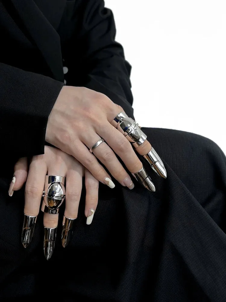 Pharaoh Armor Nail Sleeve Metal Finger Ring