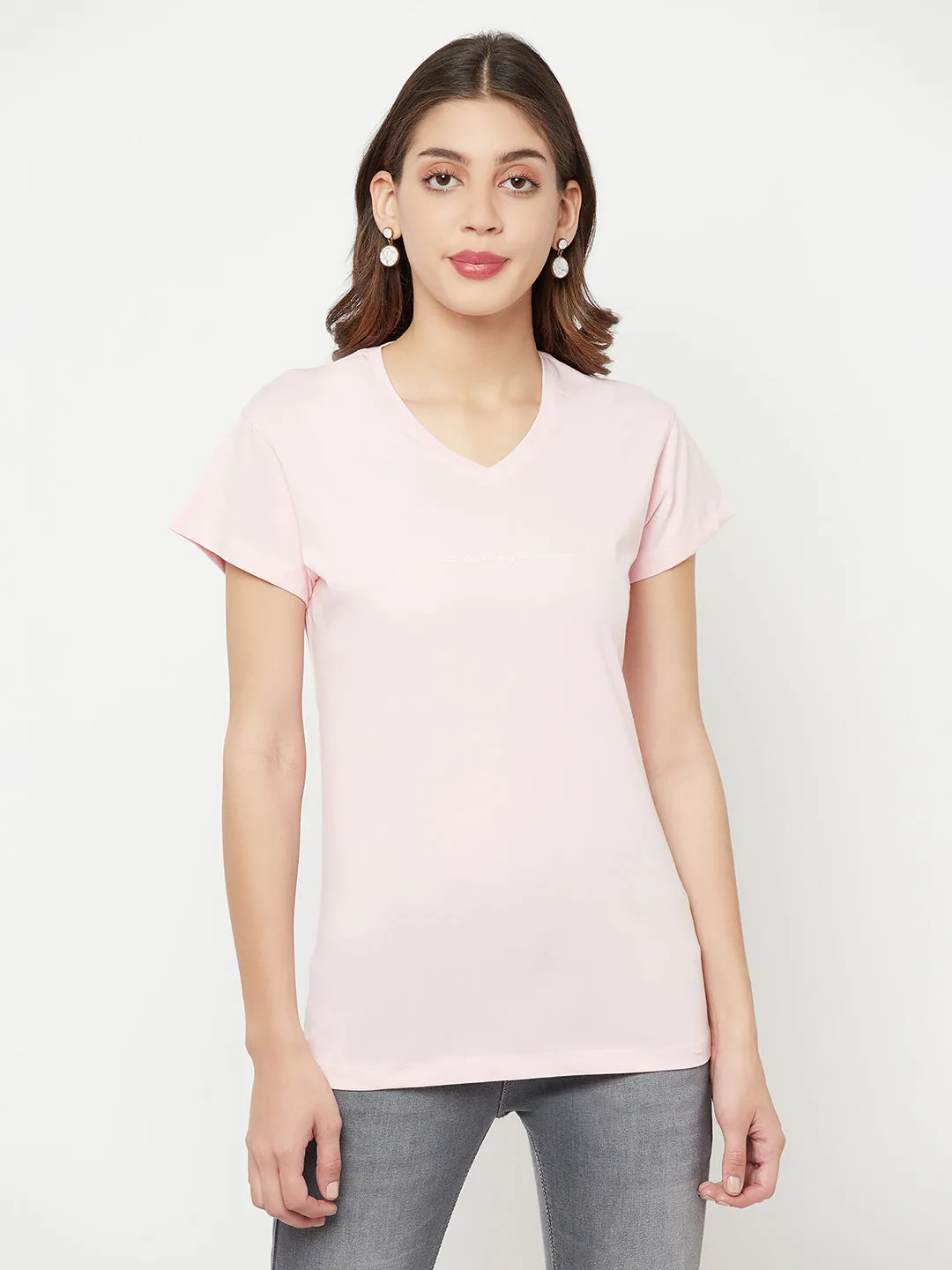Pink Typographic T-Shirt
