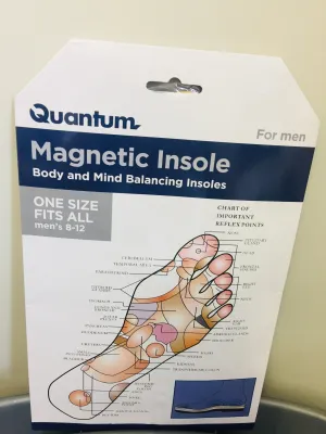 Quantum Magnetic Insoles for Men, Fit Size 8-12! Created to improve your overall body health