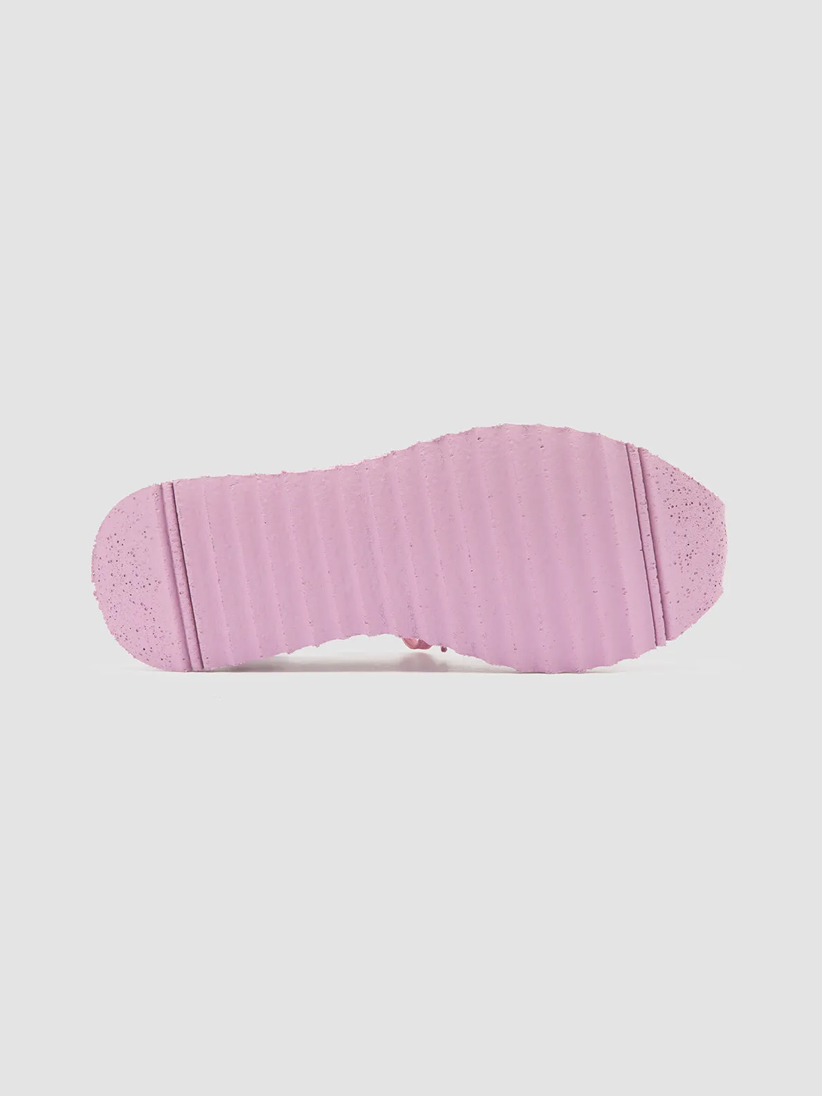 RACE RUBREX 101 - Rose Leather and Suede Low Top Sneakers