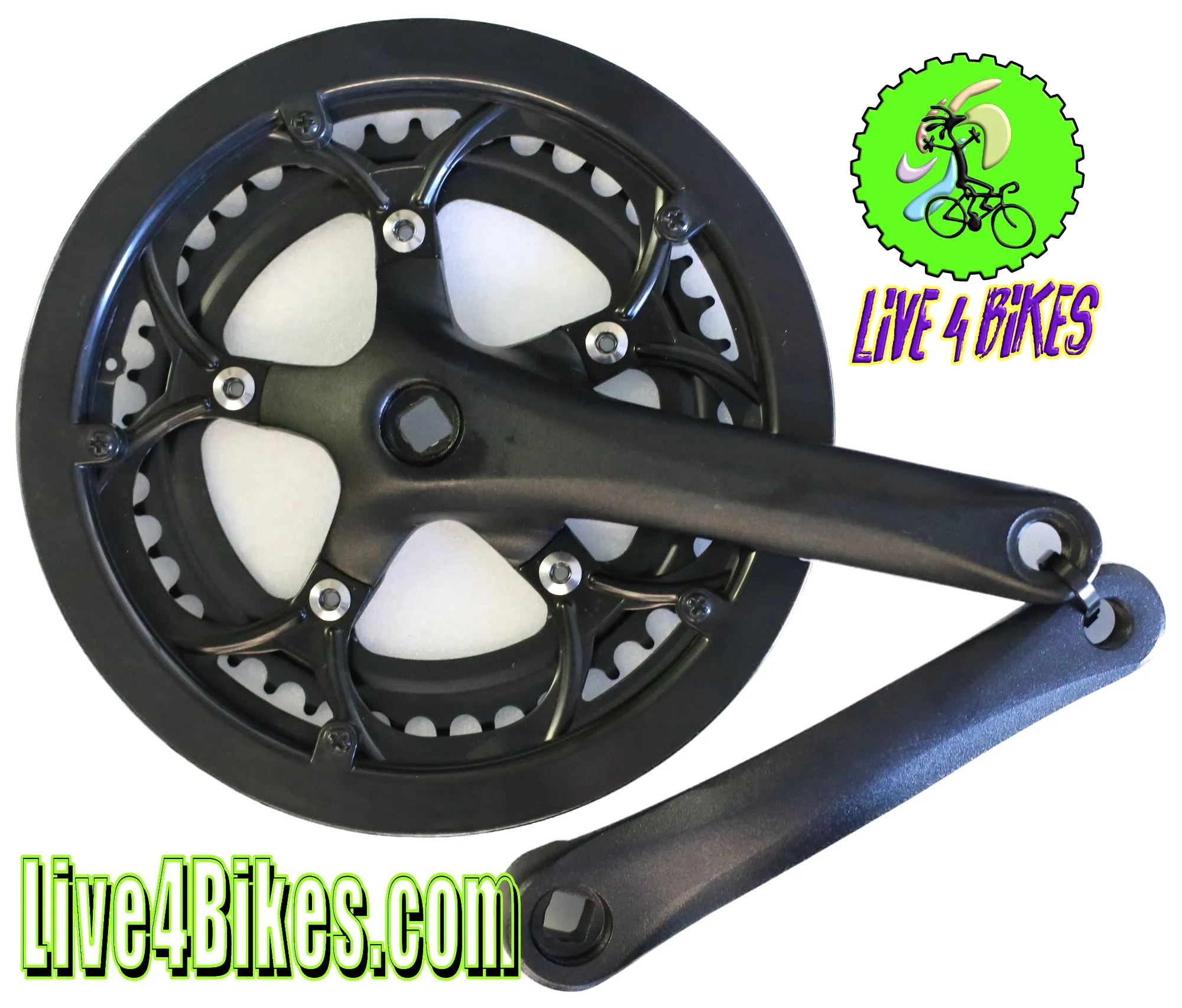 Road bike / City bike Square Taper  Crankset  52-42T 170mm w/ Chainguard - Live 4 Bikes