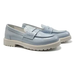 Rondinella Powder Blue Patent Chunky Loafer 12137