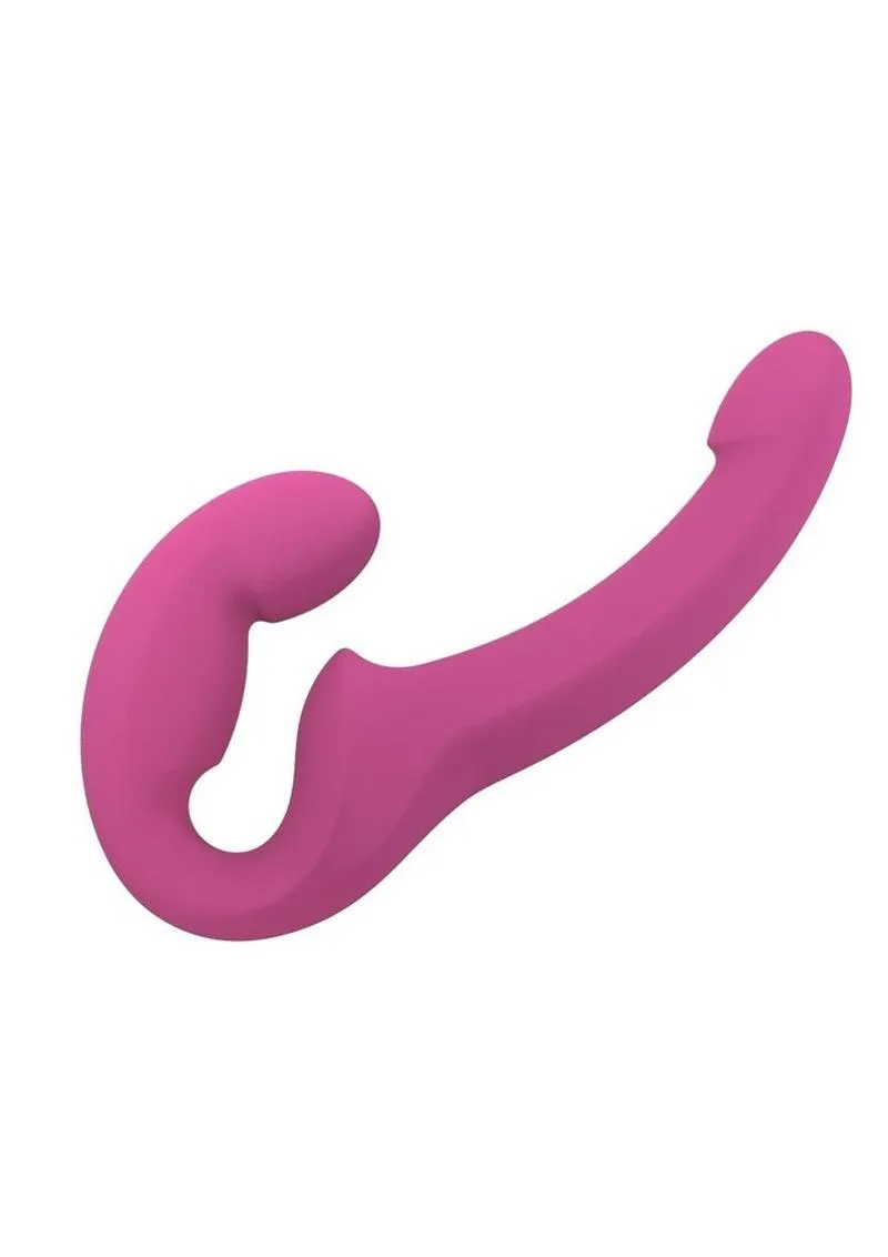 Share Lite Silicone Strapless Strap-On Dildo - Blackberry
