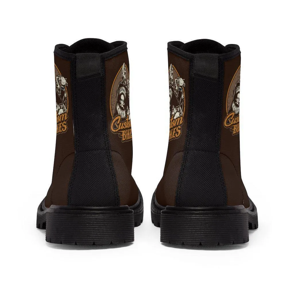 Skull Boots Brown