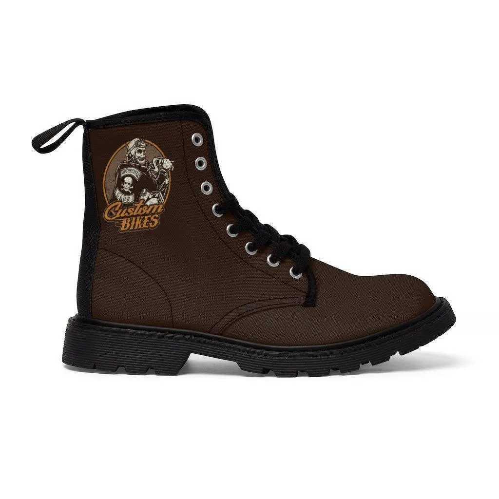 Skull Boots Brown