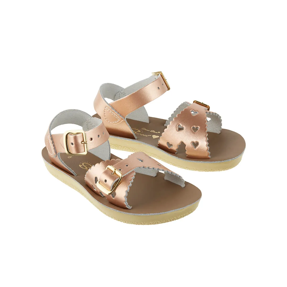 Sweetheart Sandals in Rose Gold by Salt-Water - Last Ones In Stock - SS 5-9 / EUR 20-25