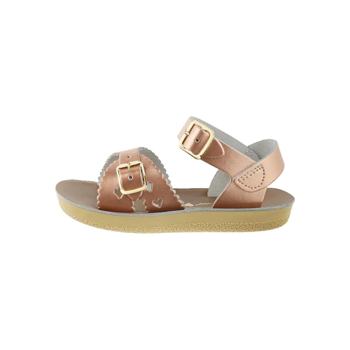 Sweetheart Sandals in Rose Gold by Salt-Water - Last Ones In Stock - SS 5-9 / EUR 20-25