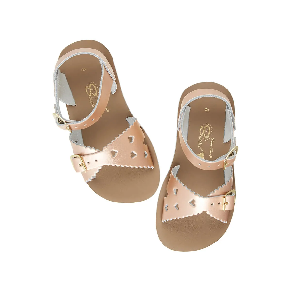 Sweetheart Sandals in Rose Gold by Salt-Water - Last Ones In Stock - SS 5-9 / EUR 20-25