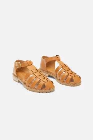 Tan Anemone Sandals