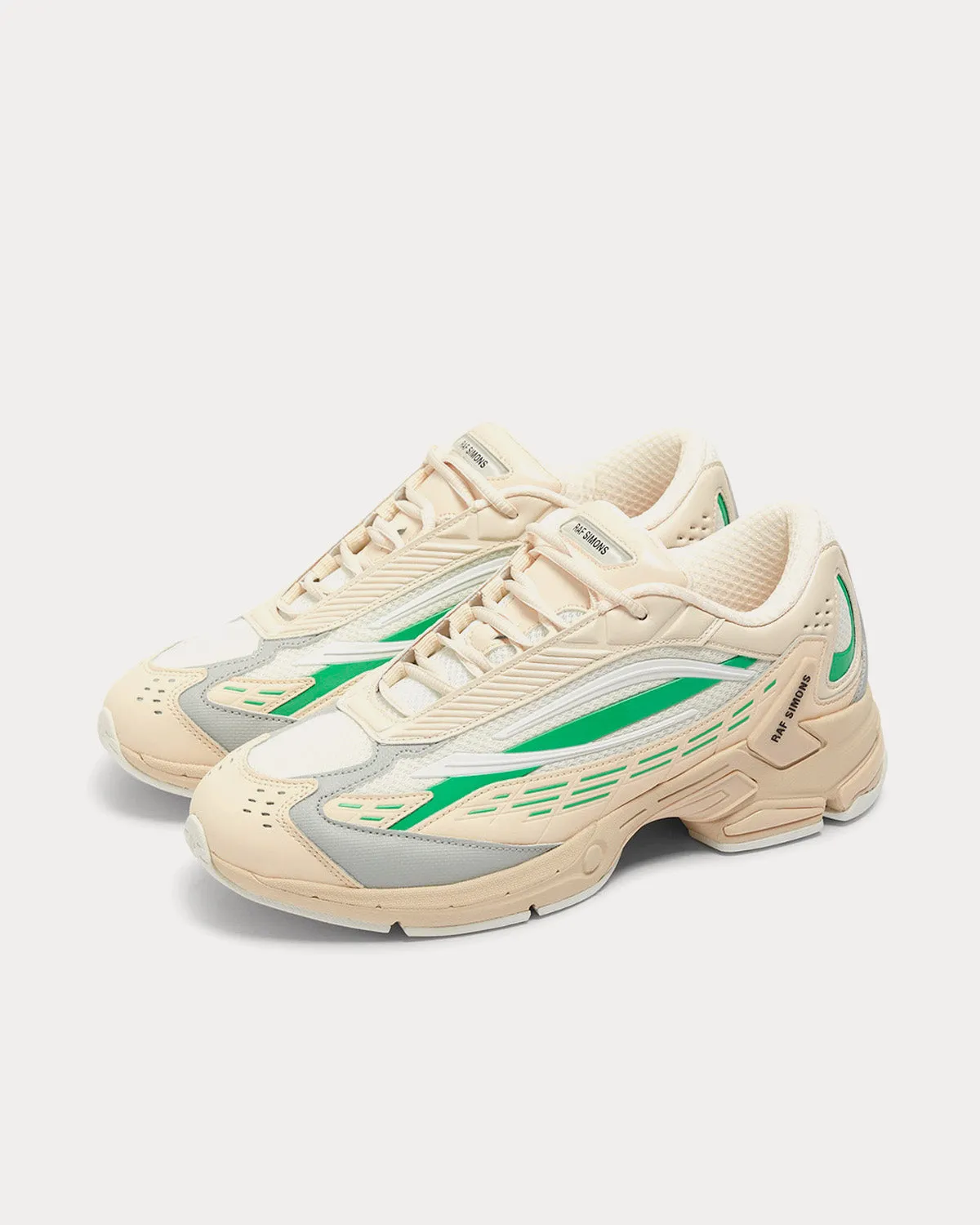 Ultrasceptre Cream / Light Grey / Green Low Top Sneakers