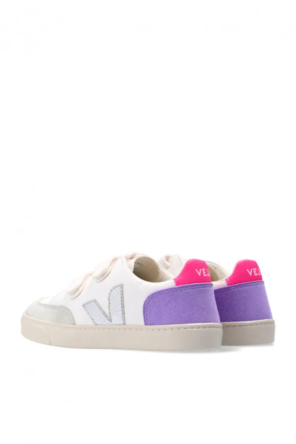 VEJA KIDS' SMALL V-12 VELCRO SNEAKER