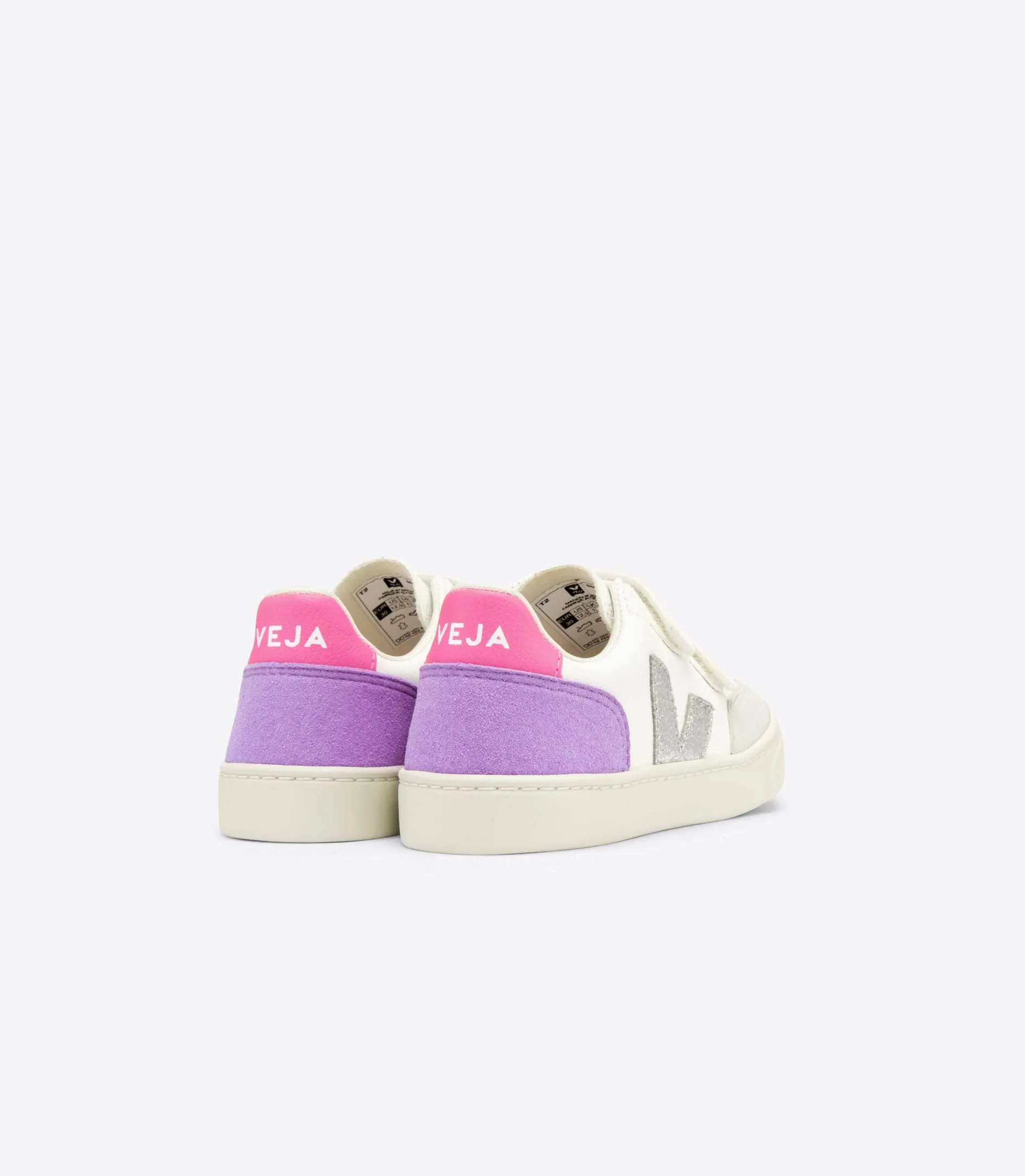 VEJA KIDS' SMALL V-12 VELCRO SNEAKER
