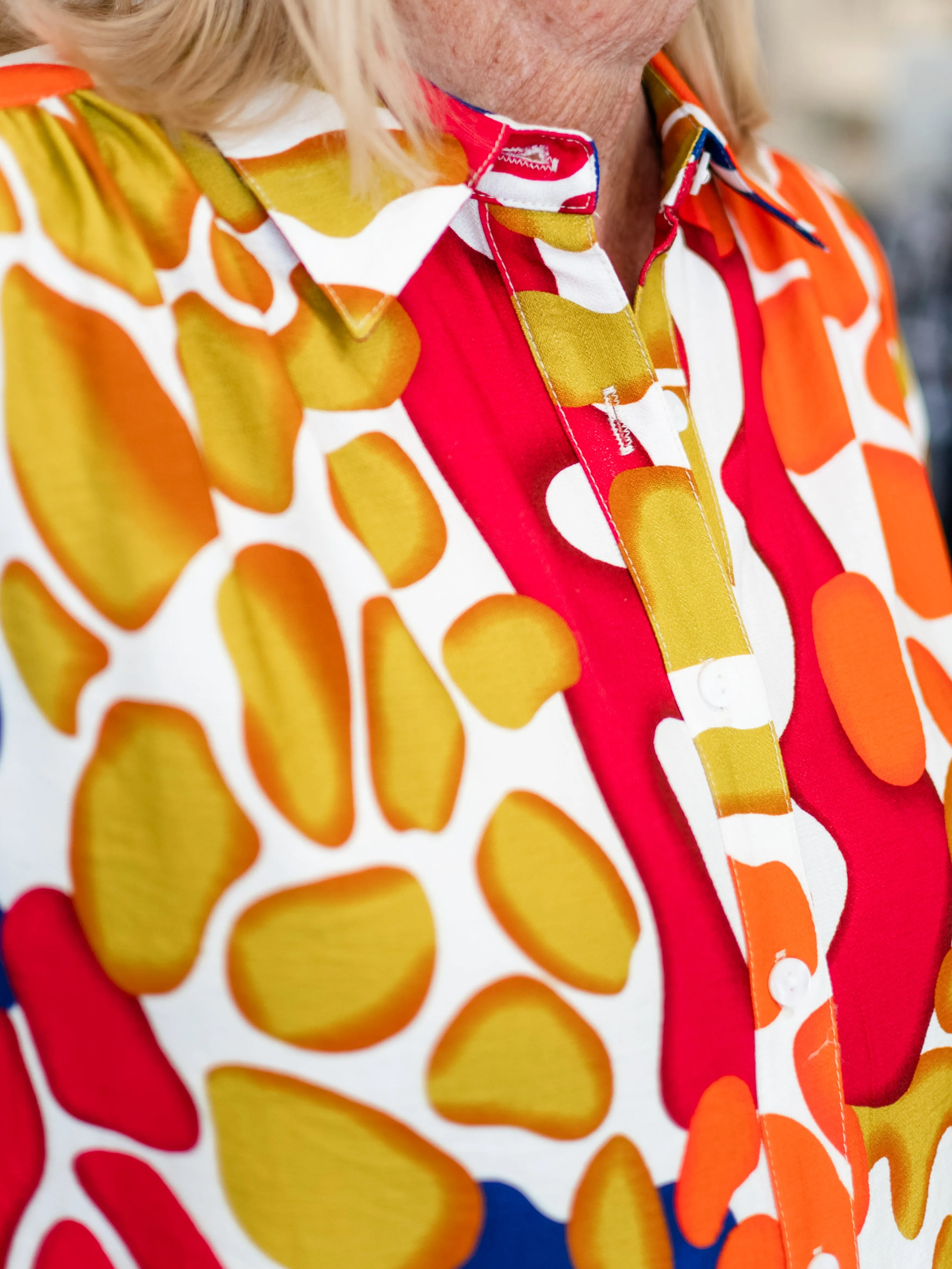 Vibrant Abstract Dress by Boho Chic