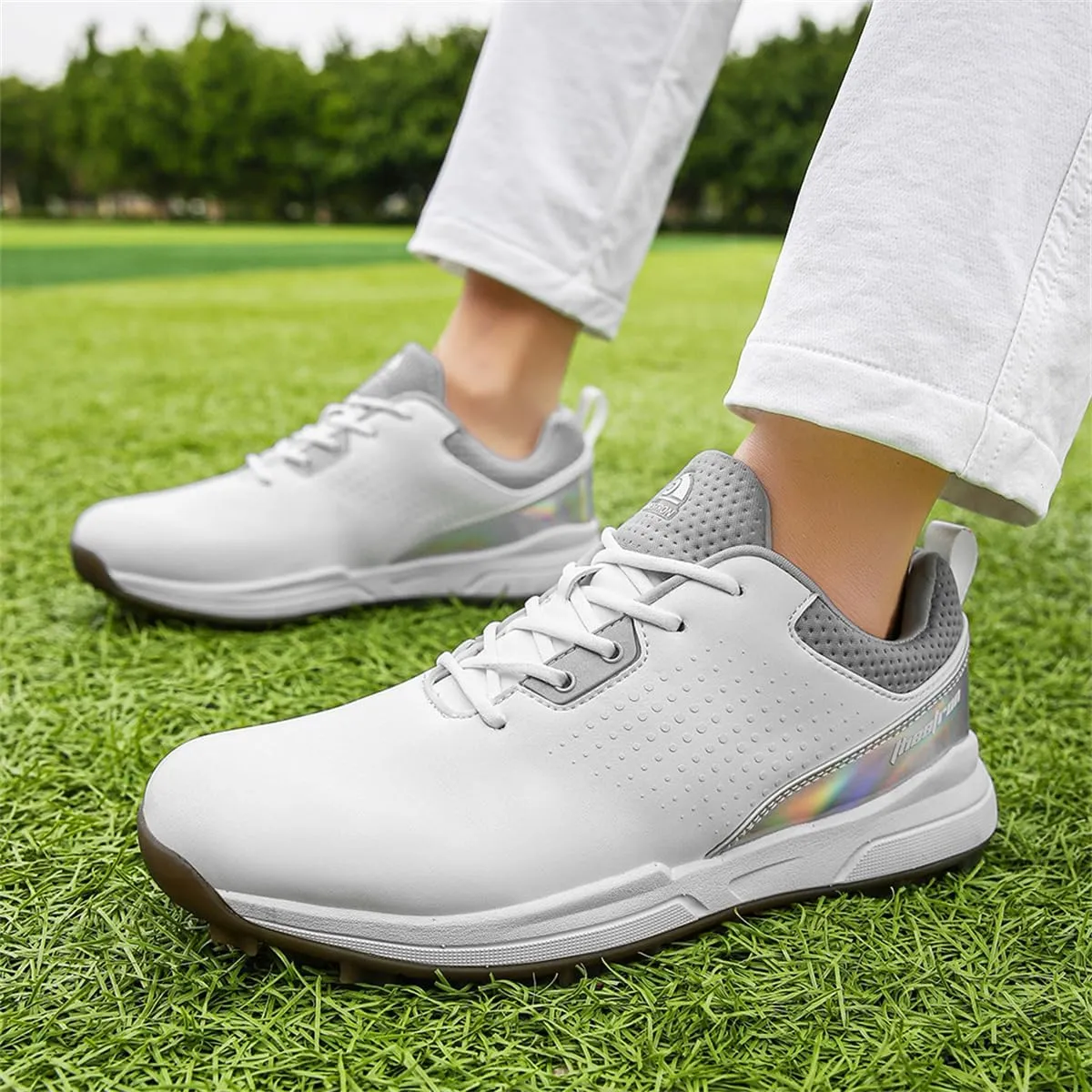 Waterproof Golf Shoes for Men Non-Slip Water-Resistant Lightweight Breathable Professional Outdoor Golfers Footwear