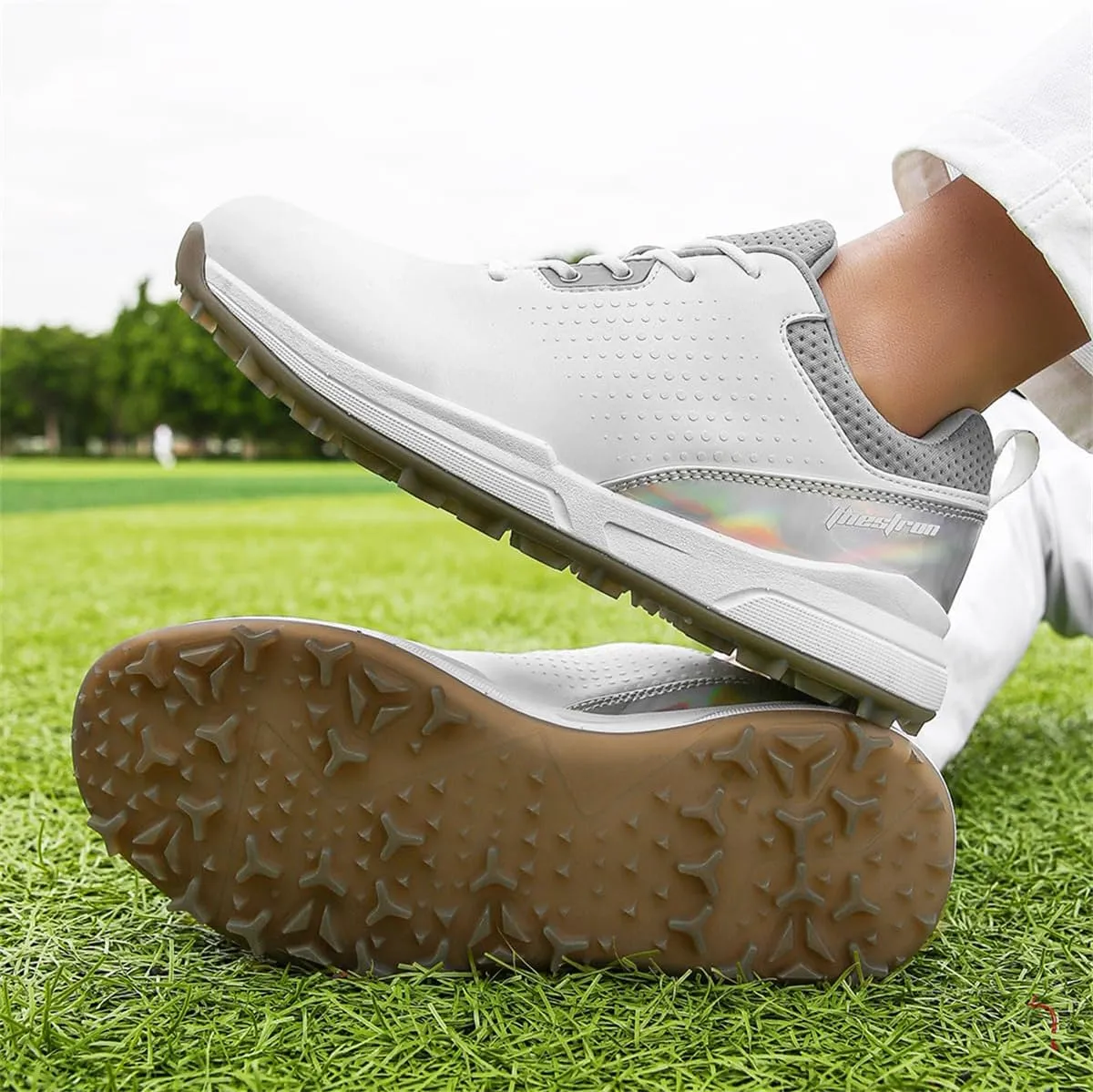 Waterproof Golf Shoes for Men Non-Slip Water-Resistant Lightweight Breathable Professional Outdoor Golfers Footwear