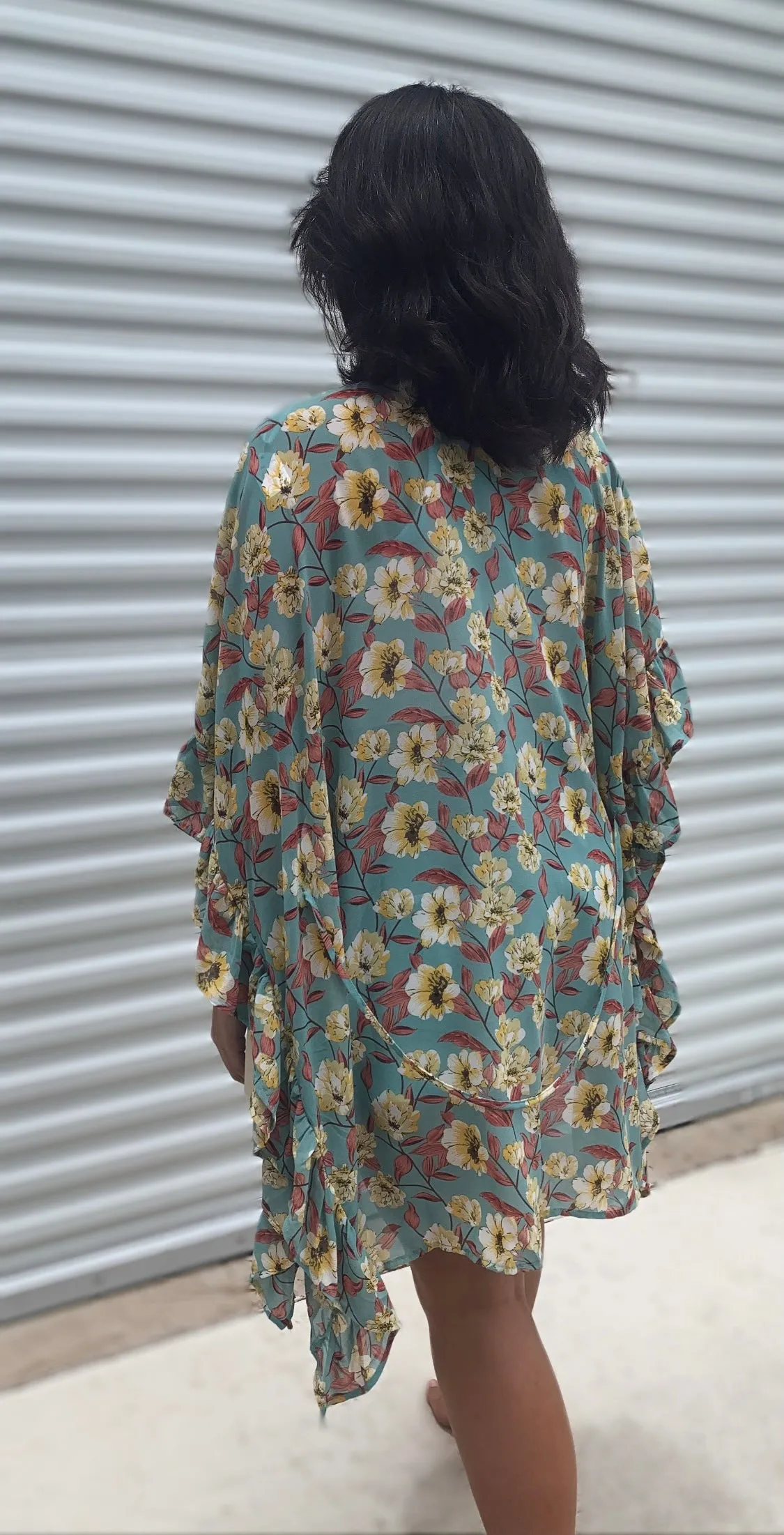 Where Flowers Bloom High Low Kimono