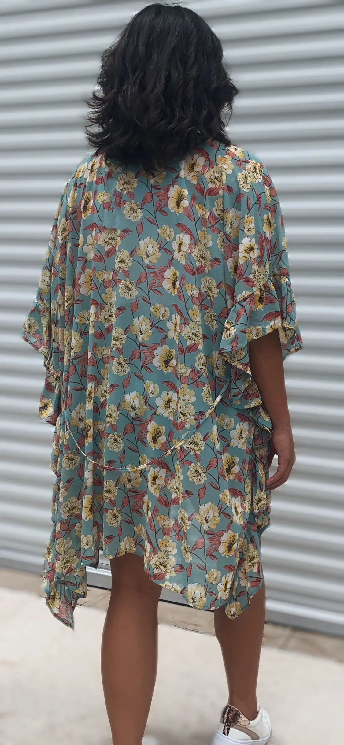 Where Flowers Bloom High Low Kimono